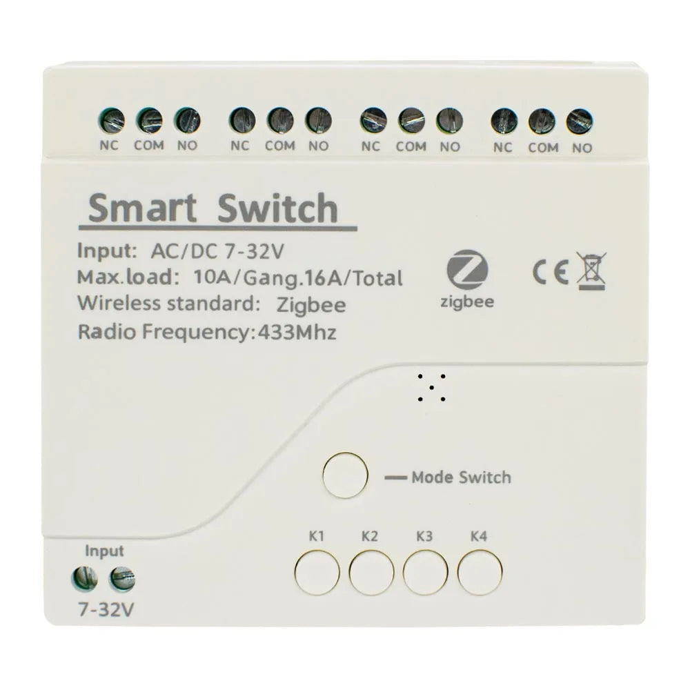 Zigbee Smart Switch Wifi Relay Module Home Automation 12V 24V 110V 220V APP Remote Control Compatible With Alexa Google Home