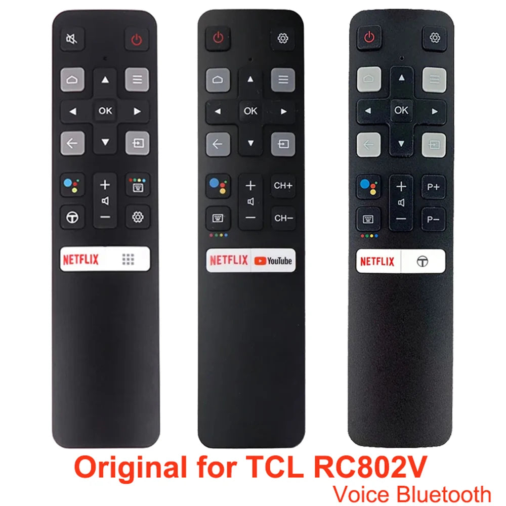 New Original Voice Remote Control RC802V FMR1 FNR1 FUR6 FUR4 FUR7 For TCL Android Smart TV Universal Bluetooth Remote Controller