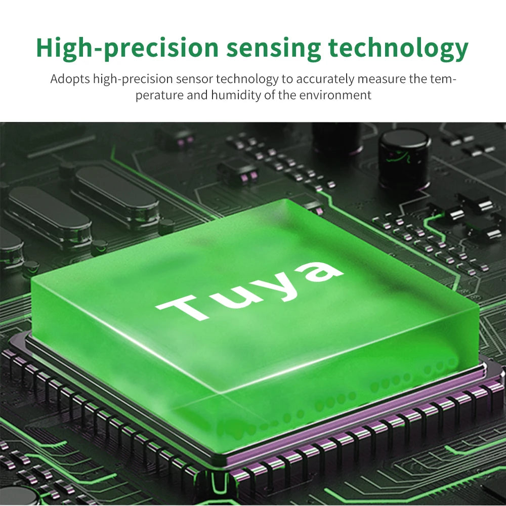 Smart Home 2.4G WIFI Temperature And Humidity Sensor Tuya APP Remote Control SmartLife Work With Alexa Google Assistant