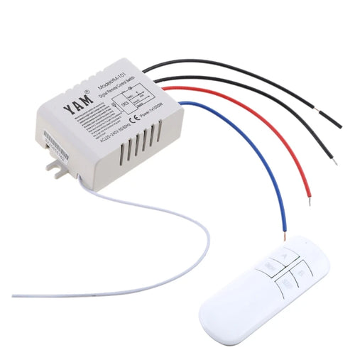 220V 1/2/3/4 Way Wireless Light Switch Kit Remote Light Switch ON/OFF Wireless Remote Control Light Switch