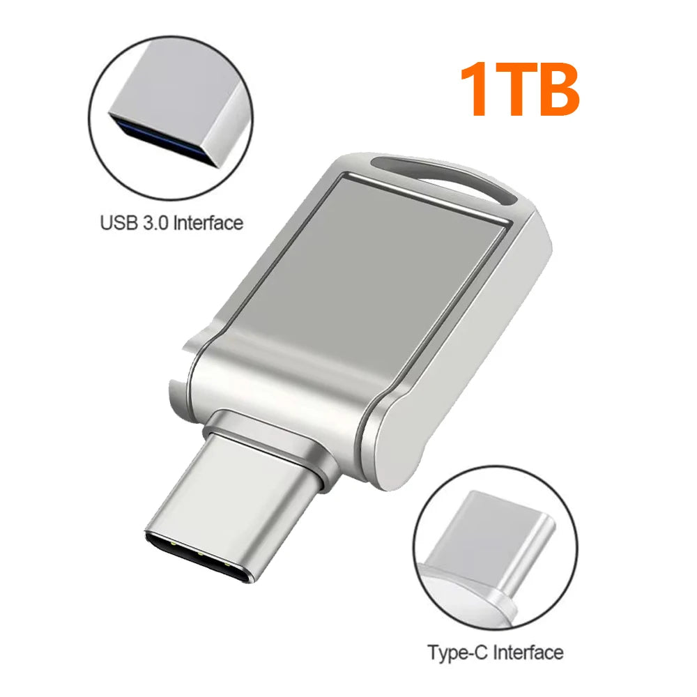 Original OTG Pen Drive 512GB 256GB High Speed USB 3.0 Flash Drive Type C U Disk Memory Stick 128GB For Phone PC Storage Devices