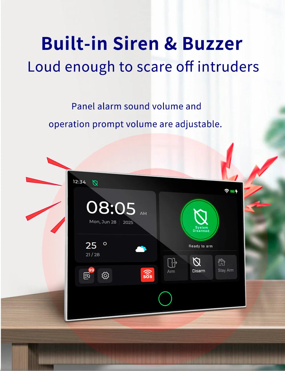 KERUI 4G/WiFi GSM Home Alarm with 7-inch IPS Large Touch Screen Panel Works with Tuya Wireless Security Alarm System Burglar