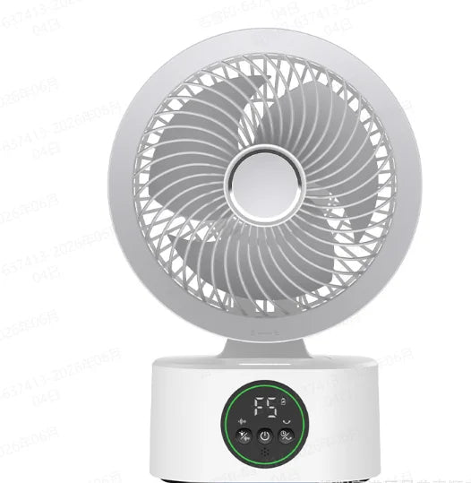 Smart Voice USB Fan Air Circulation Timer Fan Portable Night Light Function Fan, For Outdoor Travel And Student Dormitories