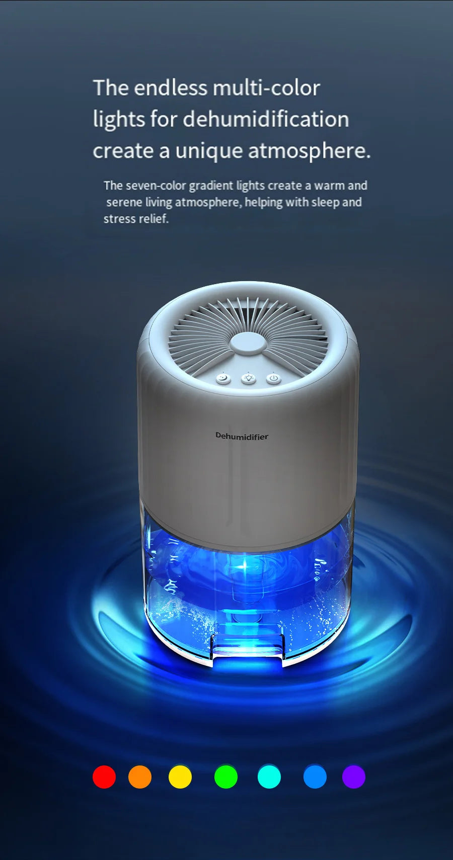 NEW Dehumidifier household intelligent dehumidifier indoor moisture absorption silent small air dryer dehumidifier