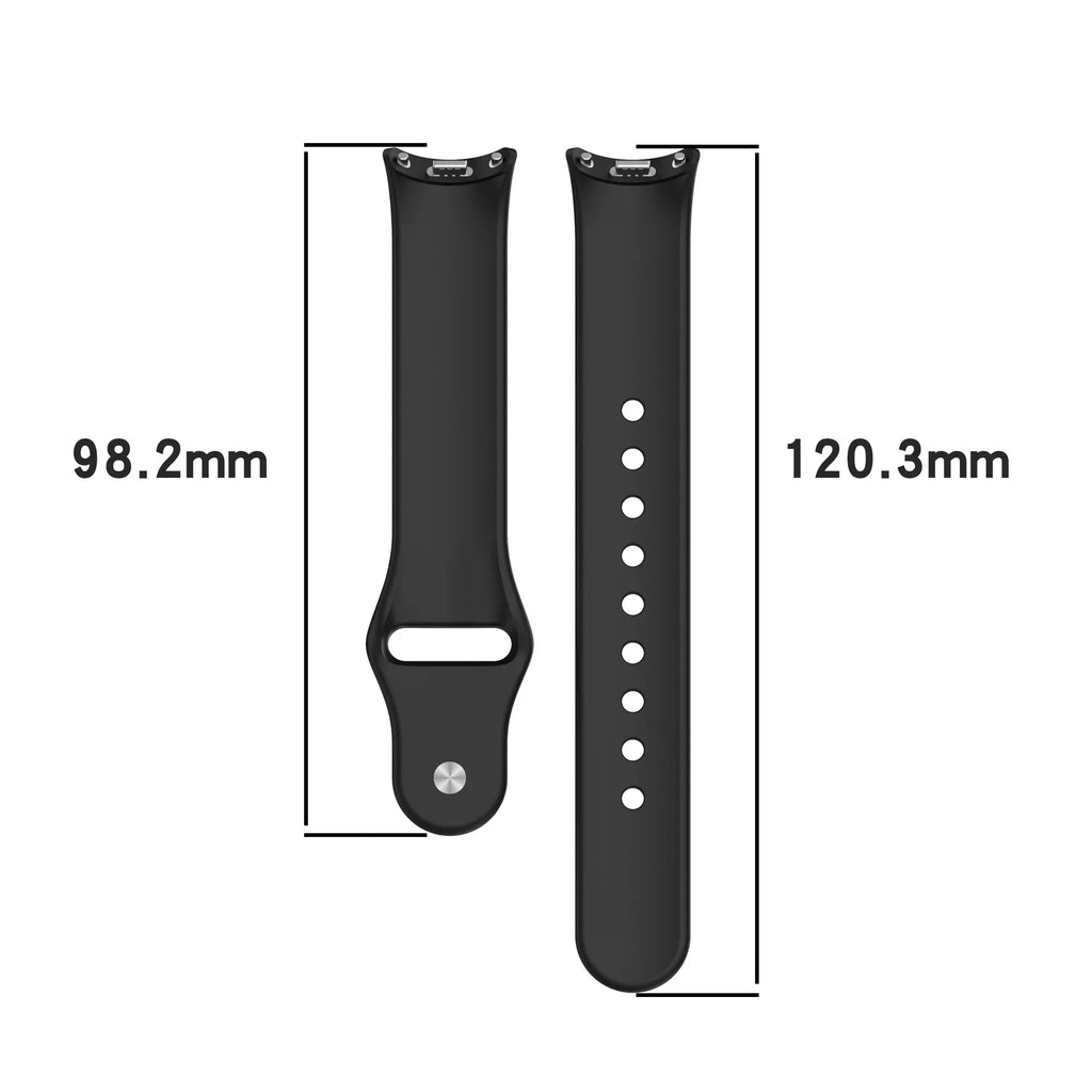 Soft Silicone Strap for Xiaomi Mi Band 10 9 8 NFC Smart Watch Sport Replaceable Bracelet Correa for Mi Band 10 Breathable Strap