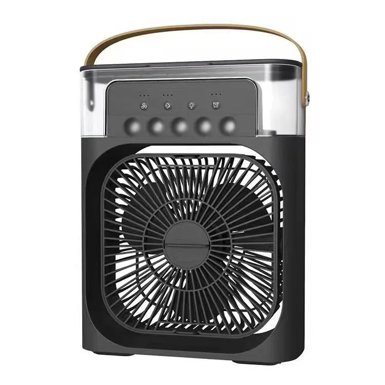 2026 3 In 1 Mini Air Cooler LED Night Light Humidifier Portable Cooling Device For Home Office Desktop Air Refreshing Appliance