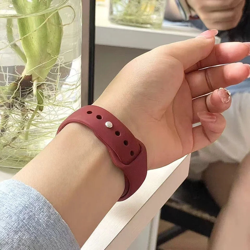Soft Silicone Strap for Xiaomi Mi Band 10 9 8 NFC Smart Watch Sport Replaceable Bracelet Correa for Mi Band 10 Breathable Strap