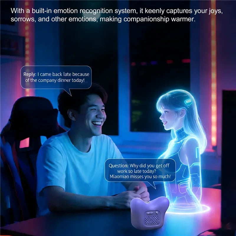 Dual Use Car & Home AI Pet Robot Dynamic Expression Voice Interaction Magnetic Fast Charging Smart Companion Toy For Boys Girls
