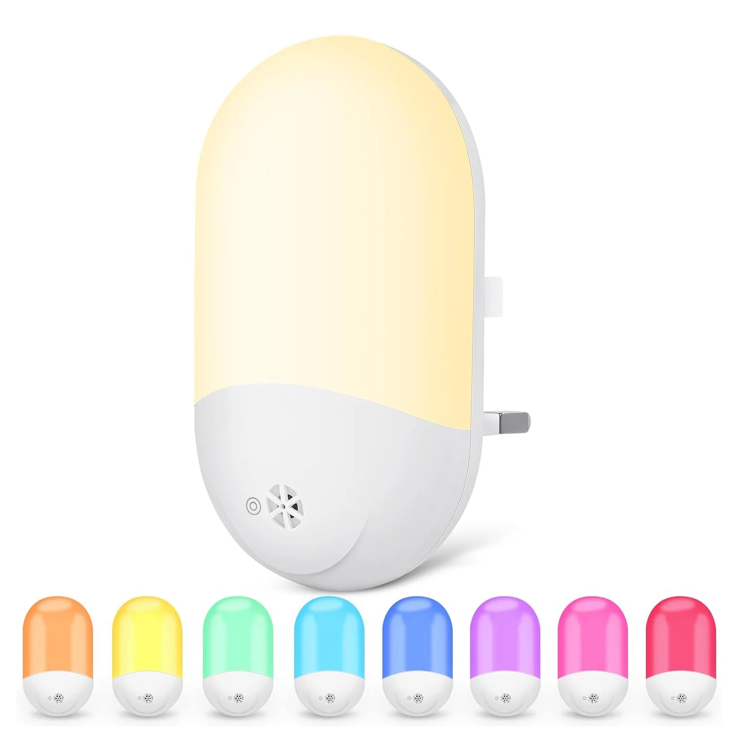 Baby Night Lamp Warm LED Bedside Lamp with Plug-in Wall Remote Control  Kawaii Room Decor RGB Multicolor Light