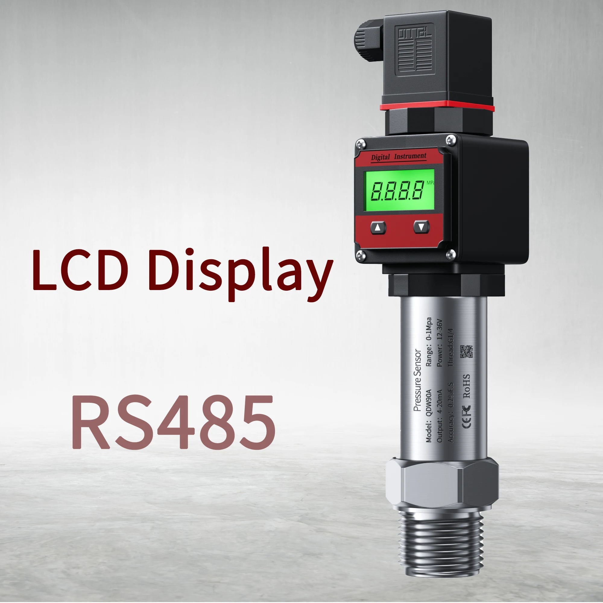 Digital Pressure Transducer 0-20Kpa 0-1Mpa 0-4Mpa Pressure Transmitter 4-20mA M20*1.5 Pressure Sensor 4-20mAPressure Transducer