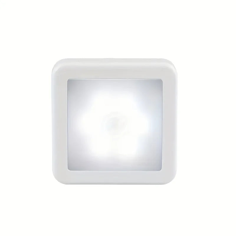 Motion Controlled Human Body Sensor LED Night Light Smart Battery Operated WC Bedside Lamp For Room Hallway Pathway Home Light