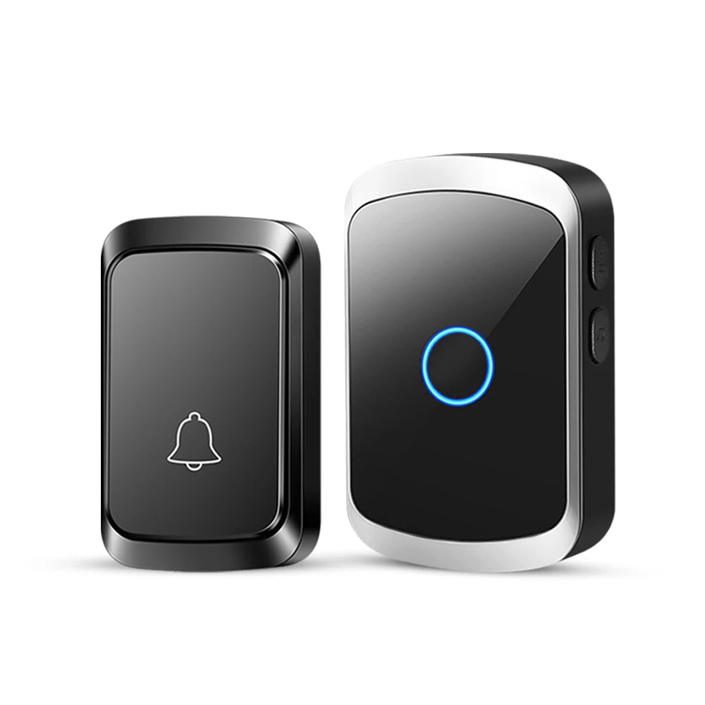 Smart Wireless Doorbell Door Chime Kit No Socket Required 300M/984 FT Remote 60 Songs Melodies Sound Home Battery Type Door Bell