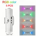 Rechargeable Motion Sensor Magnetic Wall Lamp Smart LED Double-head RGB Gradient Night Light for Bedroom Closet Home Decor