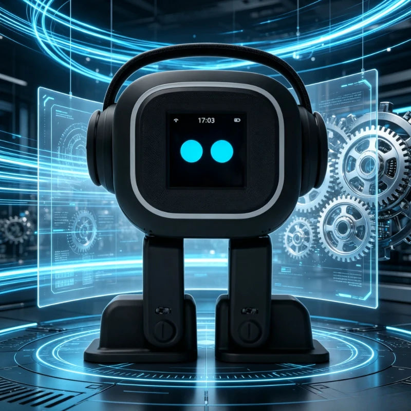 Robot Ollie, Smart Companion Robot with Emotional Perception, Touch Interactive AI Robot with Mood Feedback for Home