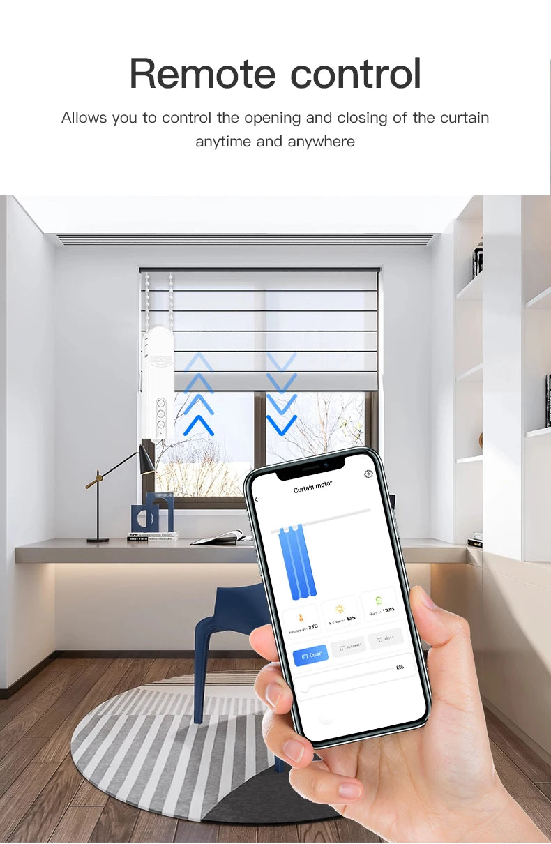 Smart Blind Motor USB Wifi Automatic Electric Roller Shutter Shadows for Tuya App Control Lifting Curtain Opening Closing Driver