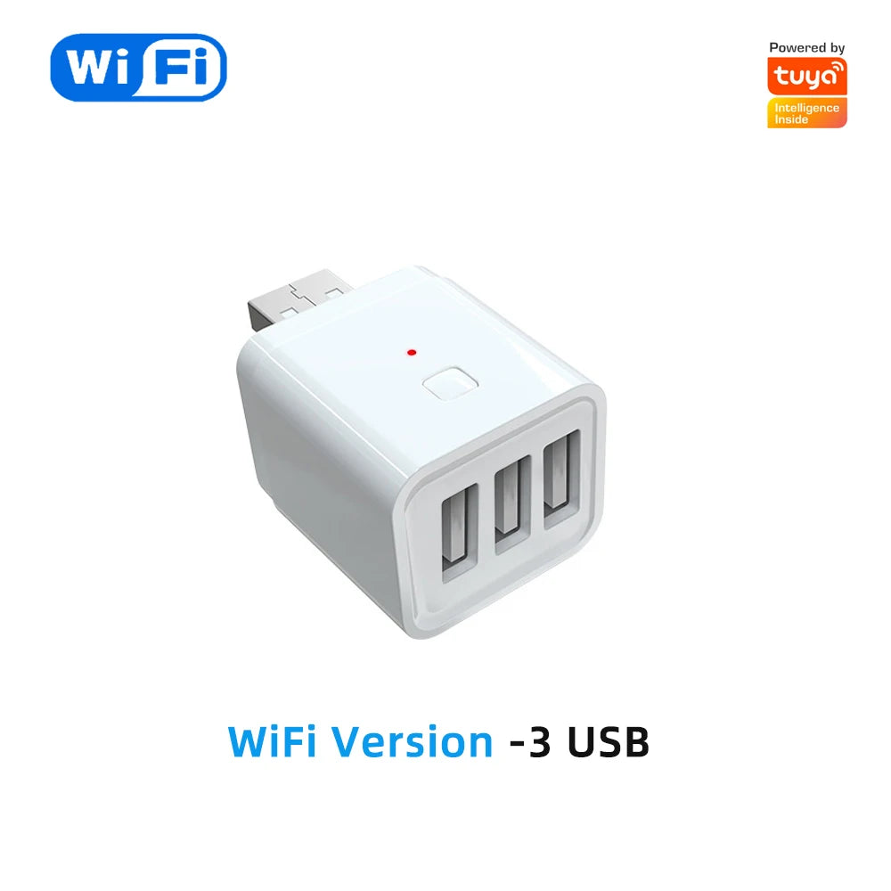 Tuya WiFi/Zigbee Smart USB Adapter Plug 1/2/3 Gang Smartlife APP Timing DIY ON/OFF Controller Works with Alexa Google Home