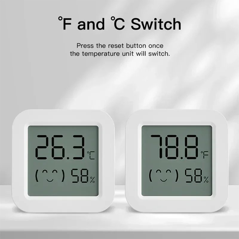 Tuya Zigbee2MQTT Thermometer Hygrometer Sensor Temperature Humidity Sensor Require Hub work with Tuya Smart Alexa Yandex ZHA