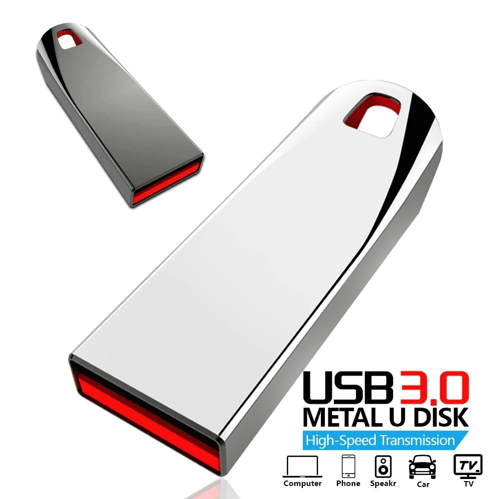 Pen Drive USB 3.0 Memory Stick 256GB Metal Pendrive High Speed Memoria USB 512GB 128GB For Computer Storage Device Flash Drives