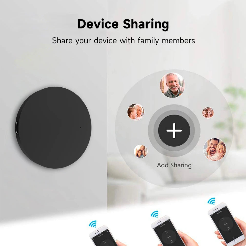 Tuya WiFi Universal Infrared IR RF433/315 Remote Control 2 in 1 Smart Home Controller for TV DVD Voice Works with Alexa Google