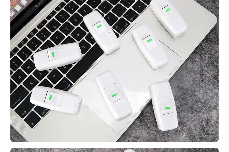 Boat Shape Switch Home Light Switches Classic White Inline On/Off Table Lamp Switches Wires Cable Switches Electrical Accessorie