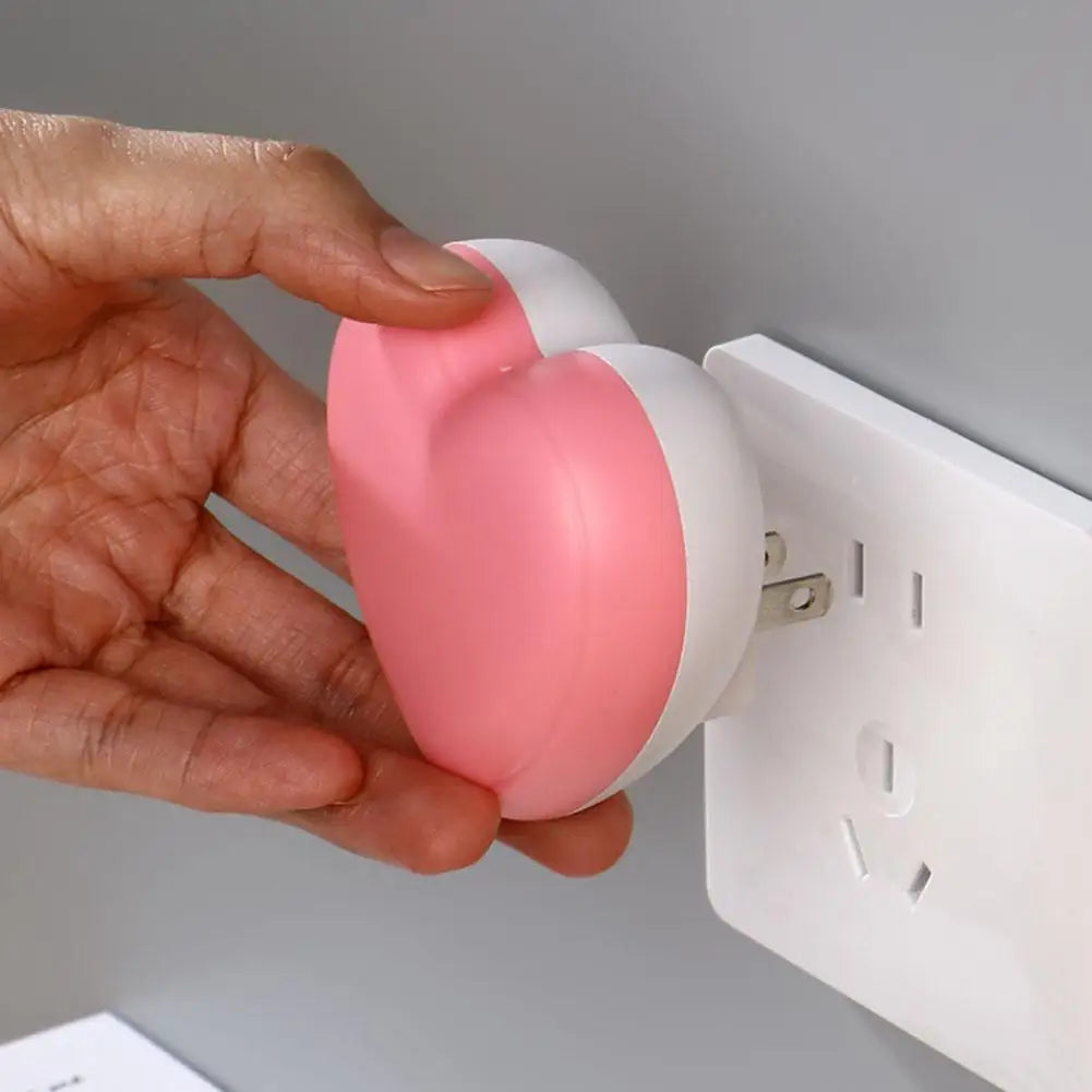 Heart Shape Night Light LED Night Light Sensor Control Night Lamp Energy Saving LED Sensor Lamp Bedroom Stair Hallway Night Lamp