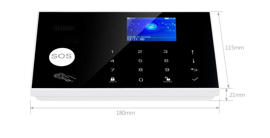 KERUI G30 Alarm System for Home WIFI GSM Security Alarm Panel with Temperature and Humidity Display Work Alexa Tuya Smart App