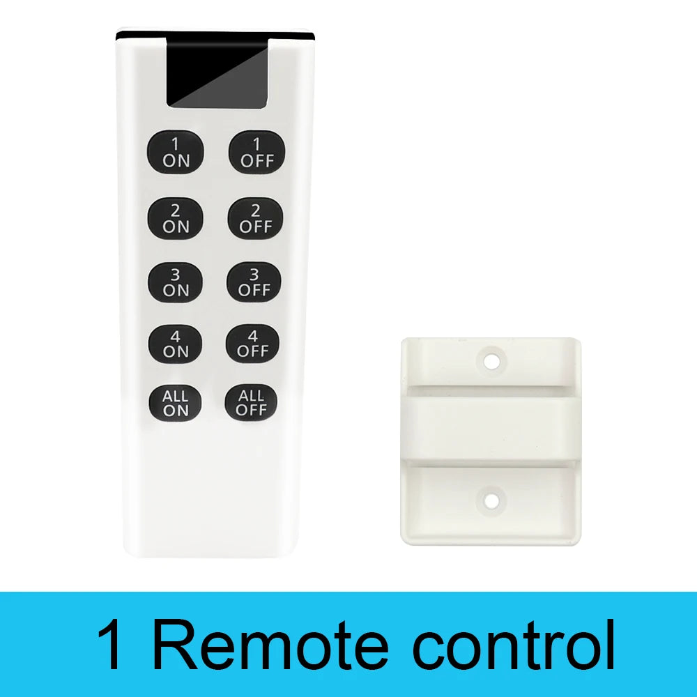 Wireless Light Switches RF 433 Mhz  Remote on Off Switch Controller Relay Ac220v 10A Smart Home Control Ceiling Lamp LED Fan