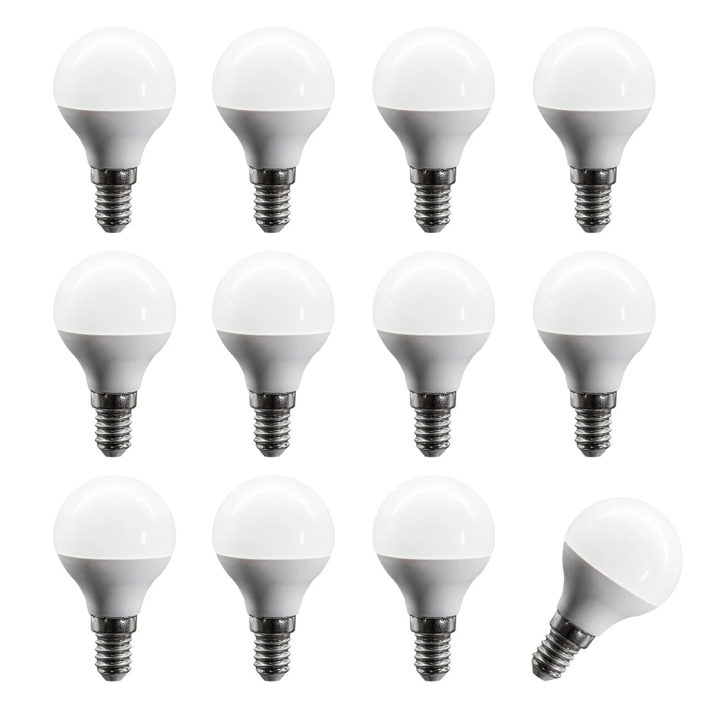 12Pack Lámpara Led Bulb E14 E27 B22 Energy Saving Globe Bulb Lamp 220V 3W 5W 6W 7W Led Warm Cold Light for Living Room Bedroom