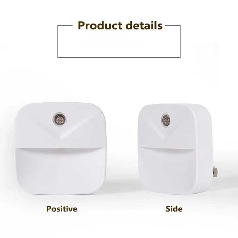 LED Night Light, EU Plug-in Smart Wireless Light Control Sensor Light, 220V Wall Light For Home Corridors, Bathrooms, Hallways