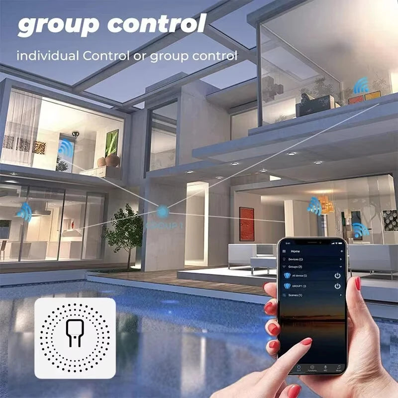 Mini 16A WiFi Switch Smart Life App 2 Way Control Smart Home Automation Module Interruptor Work for Alexa Google Home