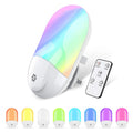 Baby Night Lamp Warm LED Bedside Lamp with Plug-in Wall Remote Control  Kawaii Room Decor RGB Multicolor Light