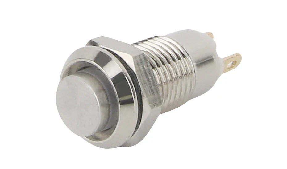 8MM 10MM 12MM 16MM Metal Button Switch Self Lock Button High Head Self Lock Switch 1 Normally Open Waterproof Antirust