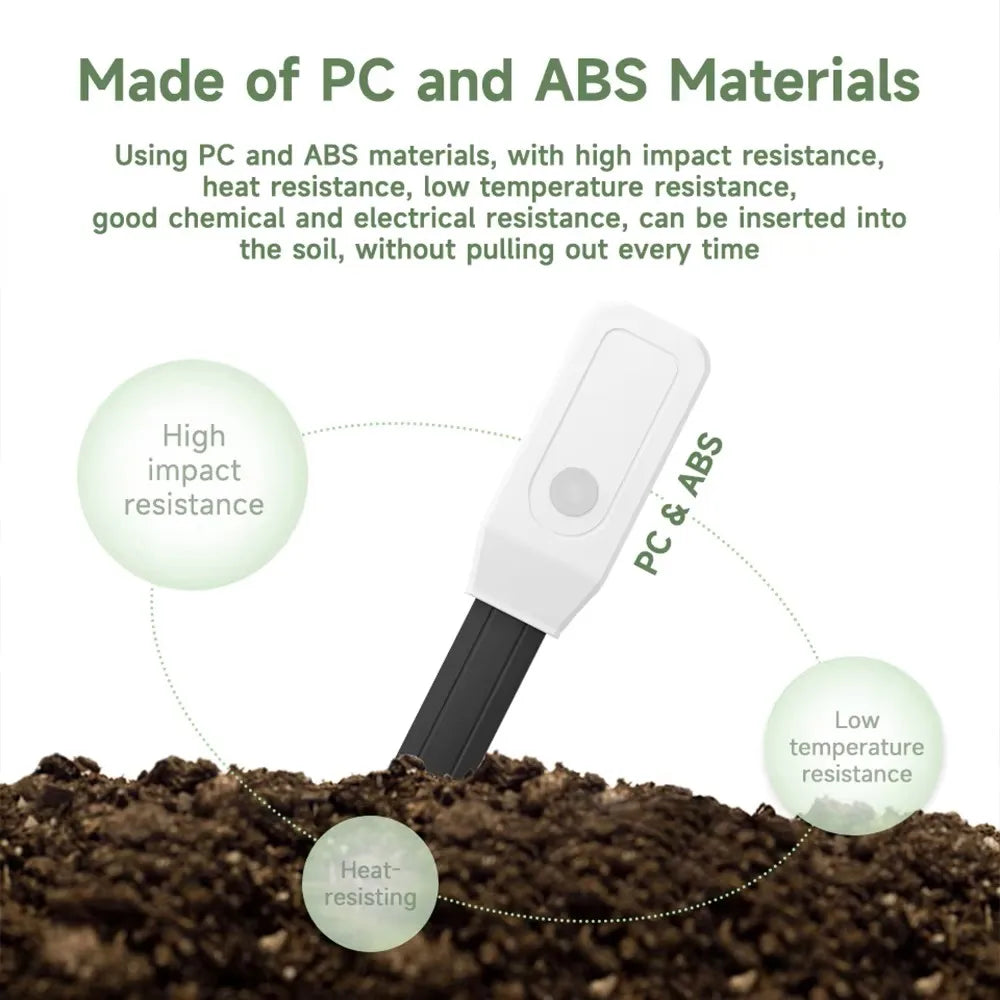 Tuya WiFi Soil Moisture Meter Temperature Humidity Sensor Garden Plant Monitor for Automatic Watering Smart Life App Control
