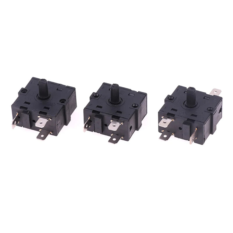 1Pcs 3/5 Pin 2/4 Position Rotary Switch Selector AC 250V 16A Radiator For Electric Room Heater
