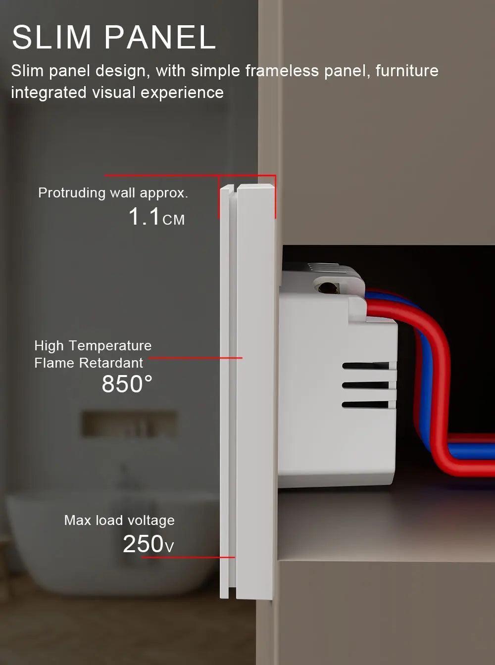 Zigbee Water Heater Large Button Switch Remote and Timer Control Tuya Smart Life App Compatible with Alexa and Google Home