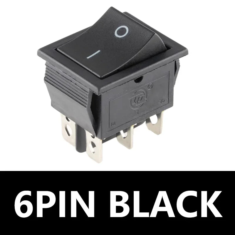 5PCS KCD4 Rocker Switch On Off with Led 4 16A 250V 220V Small 6Pin 4Pin Light for 2 Position Lamp 10A Rocket