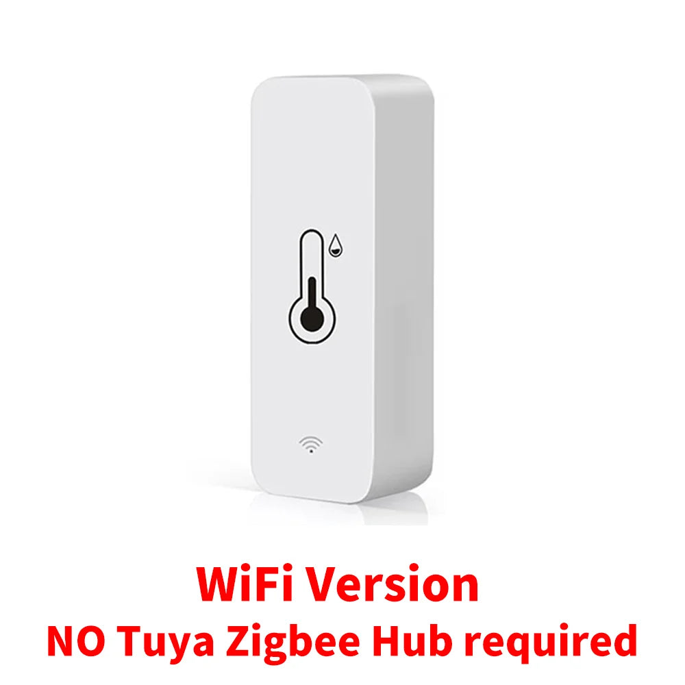 Tuya Zigbee WiFi Temperature Humidity Sensor APP SmartLife Remote Control For Smart Home WorkWith Alexa Google Assistant