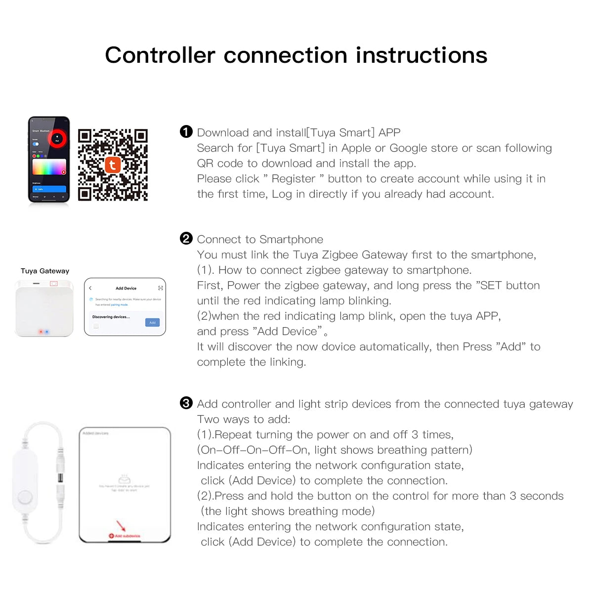 Zigbee Smart Under Cabinet COB LED Strip Dimmable Light Bookcase Wardrobe Closet Tuya Lamp Tape App Remote Control Wifi Lights