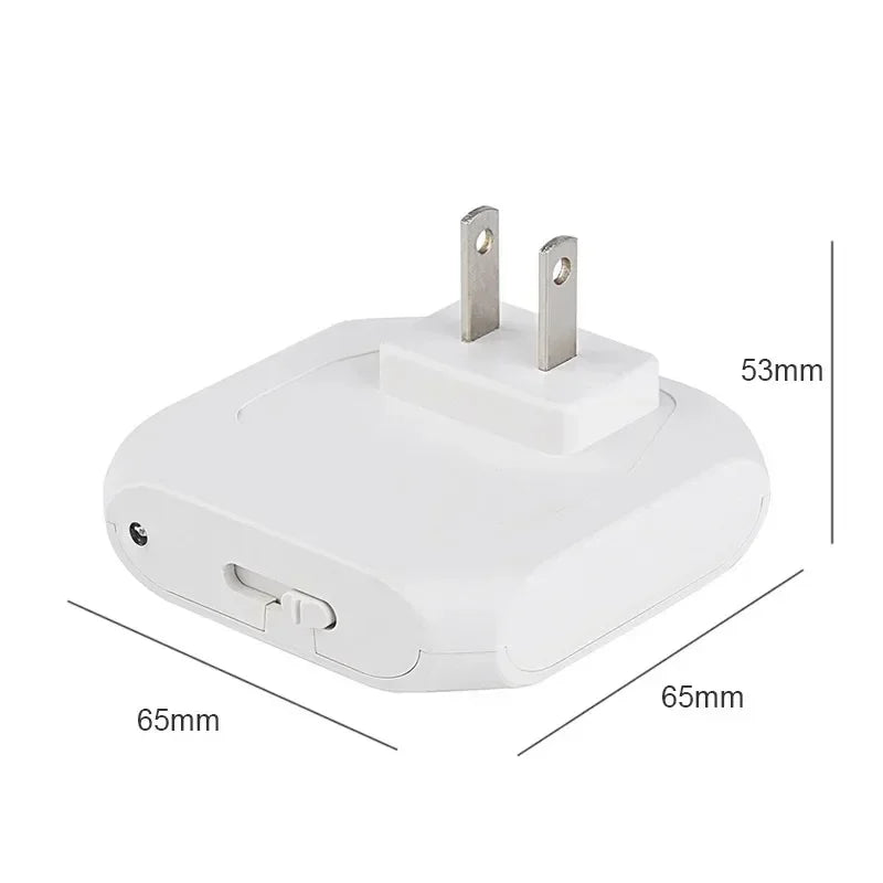 Mini LED Night Lights Plug in Light Dimmable Lamps Energy Saving Square Lamp Under Cabinet Light Kitchen Living Room Aisle WC