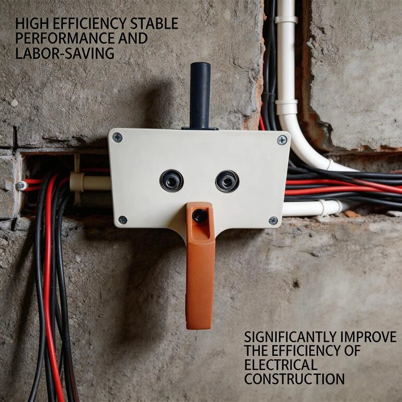 Heavy-Duty Wire Puller, Electrician 8mm Pulling Tool for Drill, Automatic Conduit Wiring Through Pipes Cable Feeding Threader