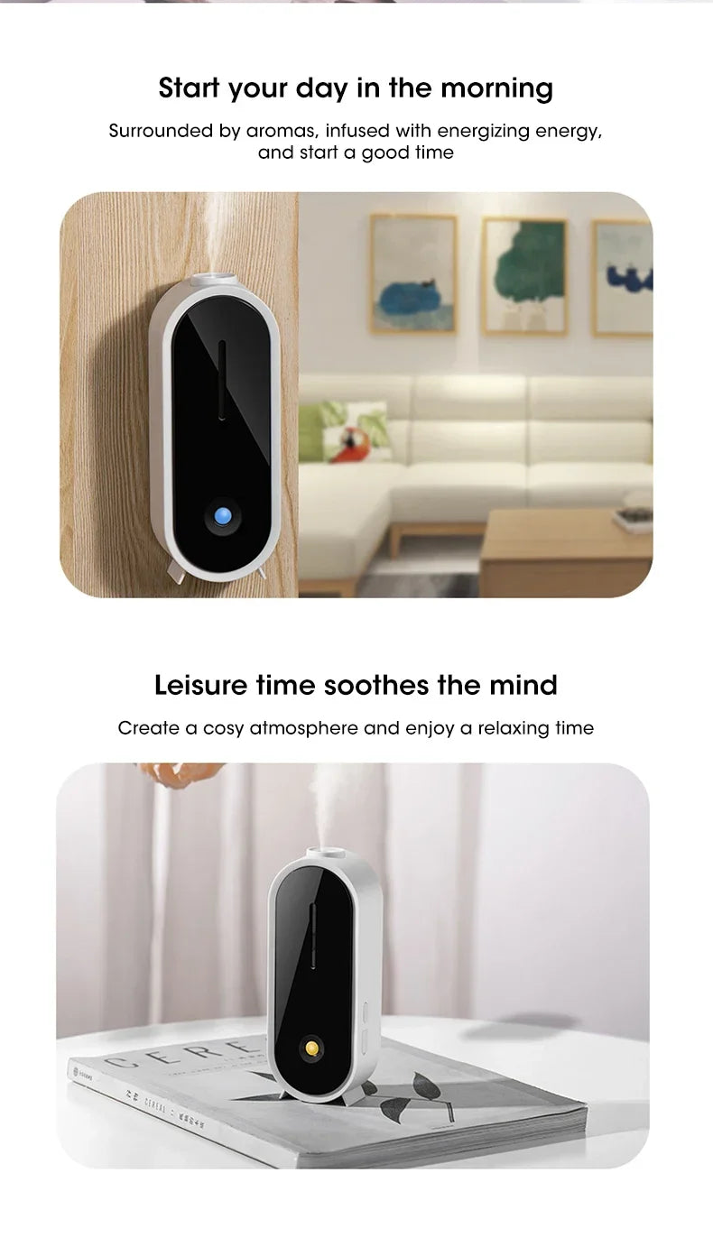 Ultrasonic Essential Oil Diffuser, Portable Aromatherapy Machine with 50ml Water Tank, Humidifier for Home Bedroom Office