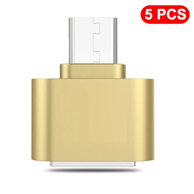 1-5pcs USB A Female to Type C Male Data Connector Mini Type C to USB Adapter For Xiaomi Huawei Android Mobile Phone MacBook iPad