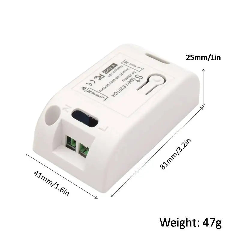 Wireless Light Switches RF 433 Mhz  Remote on Off Switch Controller Relay Ac220v 10A Smart Home Control Ceiling Lamp LED Fan
