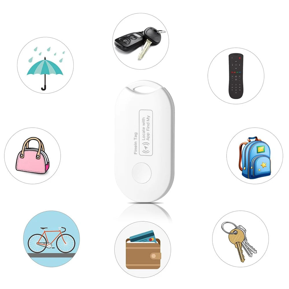 Global GPS Locator Mini Smart Tag Works with iPhone Find My APP Anti Lost Reminder Device Tracker for Car Wallet Key Finder