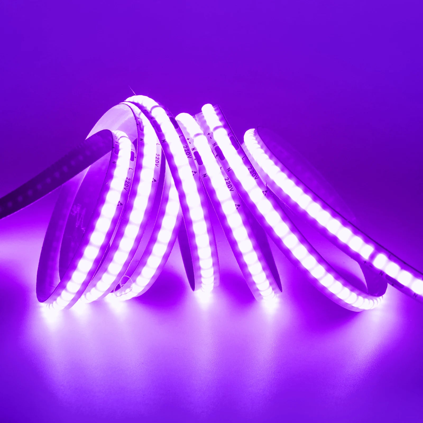 220V COB LED Strip Light 5M 10M 15M 20M Flexible Tape No Need Driver High Brightness 240LEDs RA90 Red Blue White Linear Lighting