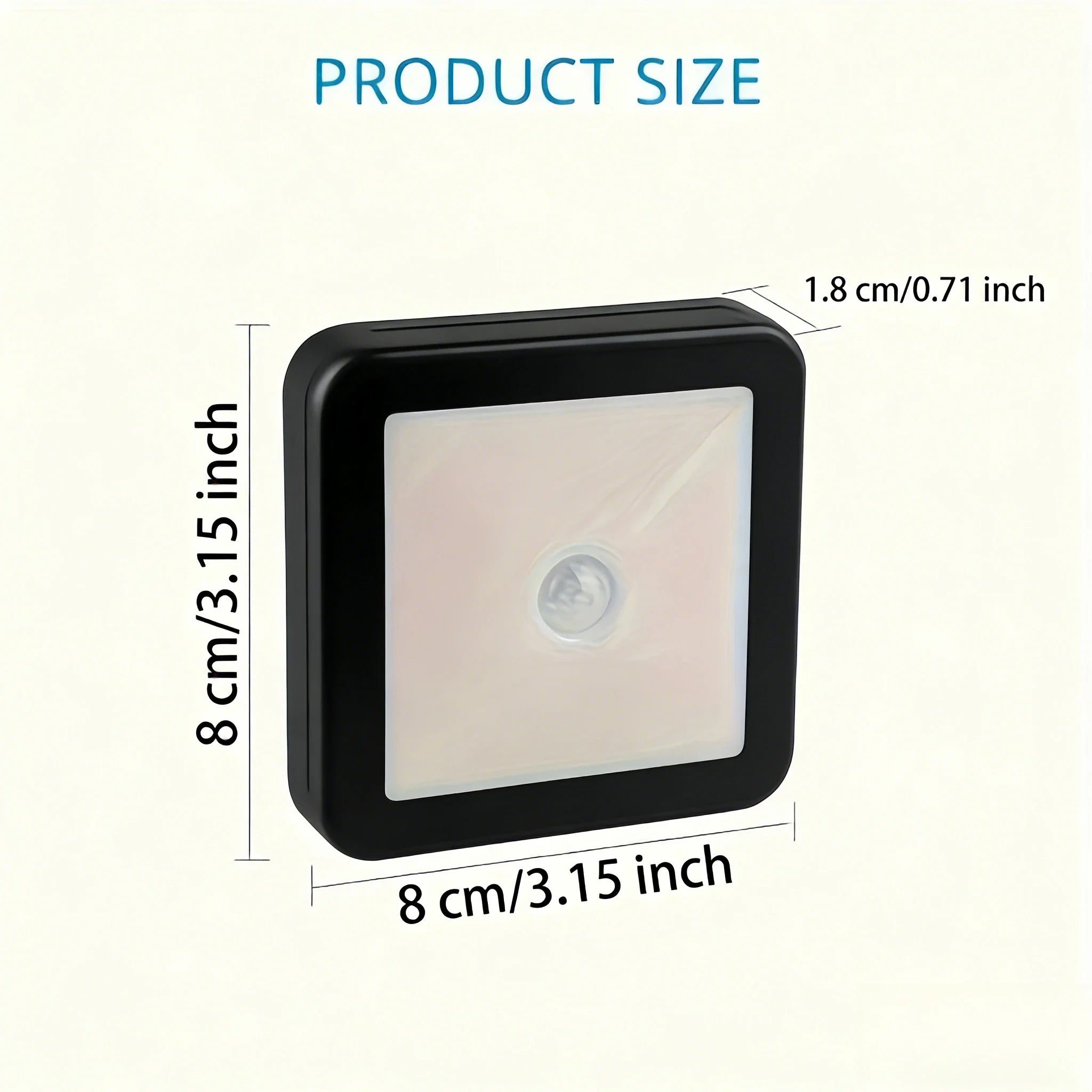 Motion Controlled Human Body Sensor LED Night Light Smart Battery Operated WC Bedside Lamp For Room Hallway Pathway Home Light