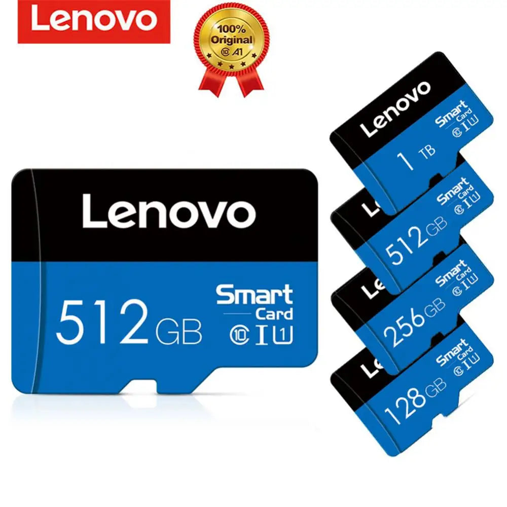 Lenovo 1TB Memory Micro Card Class 10 High Speed 4K Video TF Flash SD Cards 2TB 1TB 256GB 128GB TF Card for Phones Camera Drone