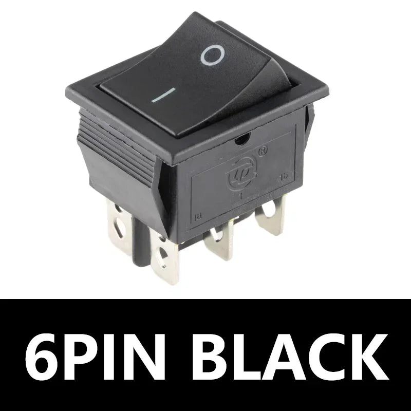 5/20Pcs KCD4 Snap-in Switch AC Power Switch ON OFF 16A 250V Rocker Switch 4/6Pin Toggle Switches with Led Light kcd4 25x31mm