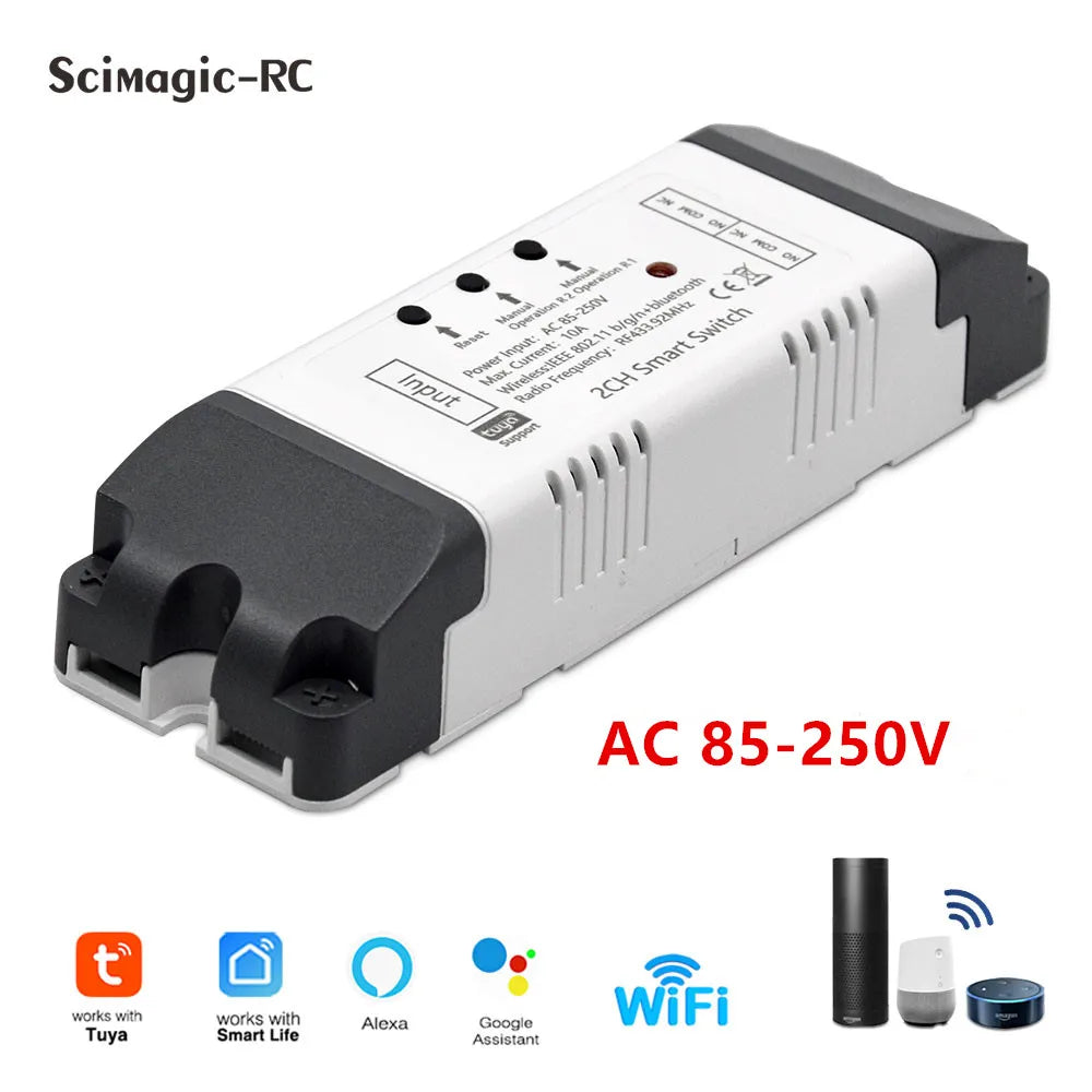 Tuya WiFi Smart Garage Door Opener Switch Sliding Gate Controller Work With Alexa Echo Google Home SmartLife APP Remote Control