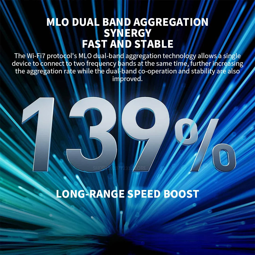 Xiaomi BE5000 Router Wi-Fi 7 Dual-Frequency Mesh Network 2.4/5GHz with 2.5G High-Speed Port IPTV OFDMA Signal Amplifier for Home